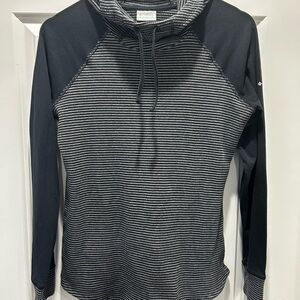 Columbia Black and Gray Striped Pullover